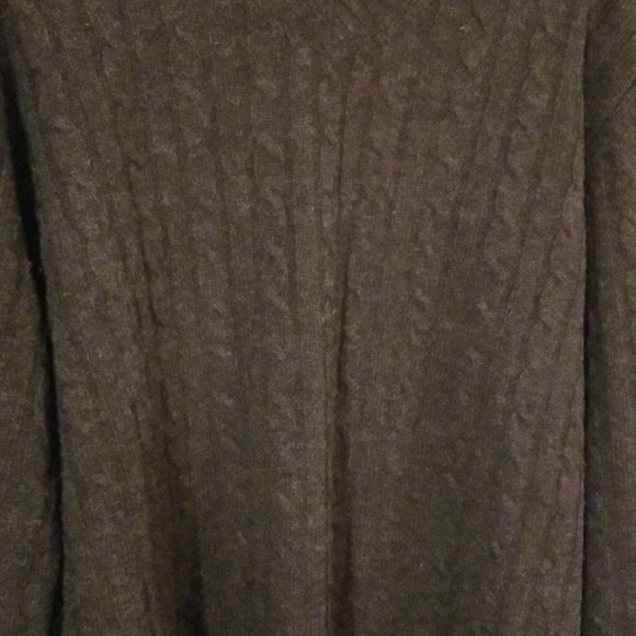 Eddie Bauer 100% Lambswool Brown V-neck Sweater Pullover Mens XL - Picture 3 of 4